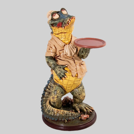 Crocodile Butler Large Statue