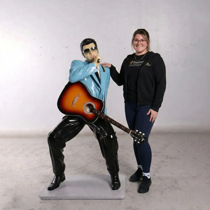 Singer Elvis in Blue Life Size Statue LM Treasures - GP