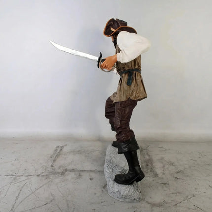 Pirate Captain One Eye Life Size Statue LM Treasures - H