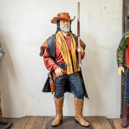 Cowboy With Shotgun Life Size Statue