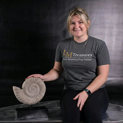 Spiral Fossil Shell Life Size Statue LM Treasures - H