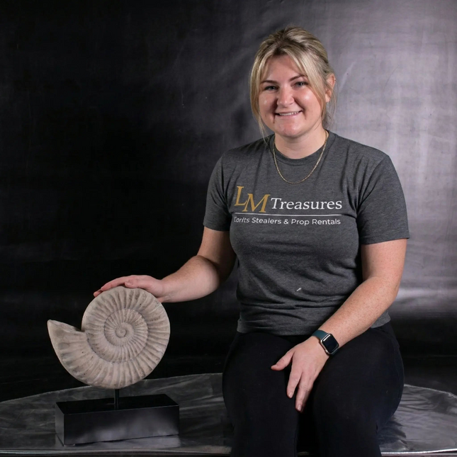 Spiral Fossil Shell Life Size Statue LM Treasures - H