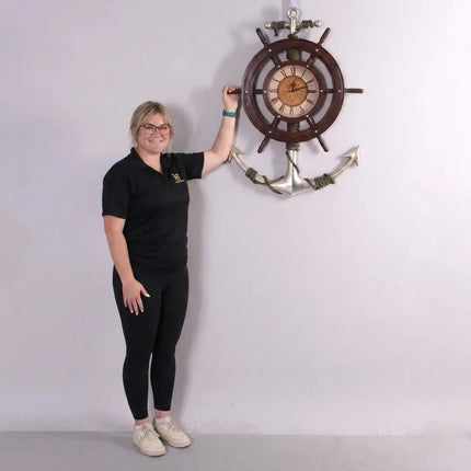 Anchor Clock Life Size Statue LM Treasures - H