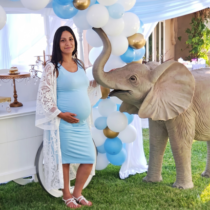 Standing Baby Elephant Statue LM Treasures - A