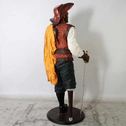 Pirate Captain Wooden Leg Life Size Statue