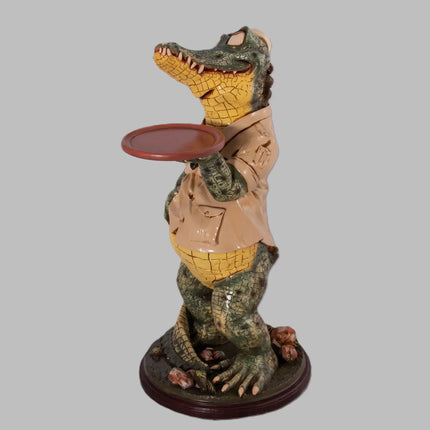 Crocodile Butler Large Statue