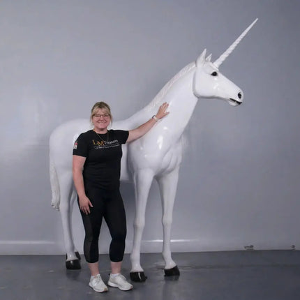 Unicorn Life Size Statue LM Treasures - H