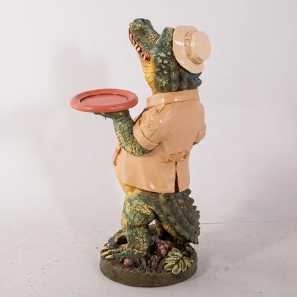 Crocodile Butler Small Statue