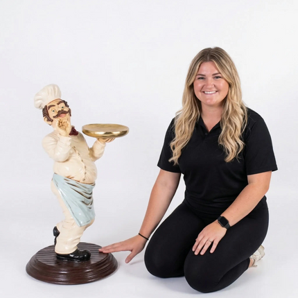 Chef Butler Small Statue