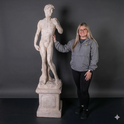 David on Base Life Size Statue LM Treasures - H