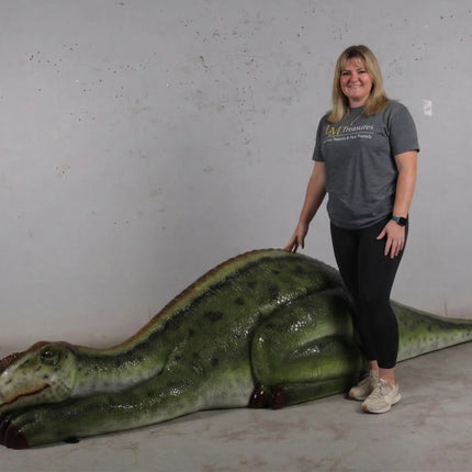 Muttaburrasaurus Dinosaur Sleeping Life Size Statue LM Treasures - H