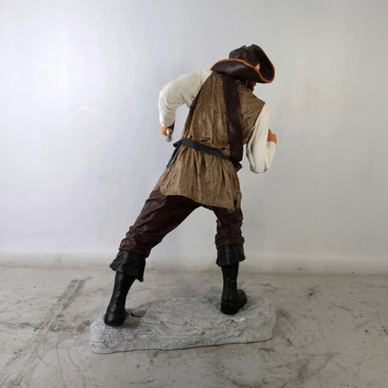 Pirate Captain One Eye Life Size Statue LM Treasures - H