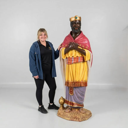 Nativity King Balthasar Christmas Life Size Statue
