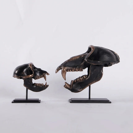 Monkey Macaque Skull Life Size Statue