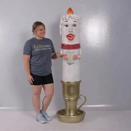 Female Candle Over Sized Statue LM Treasures - H