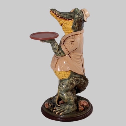 Crocodile Butler Large Statue