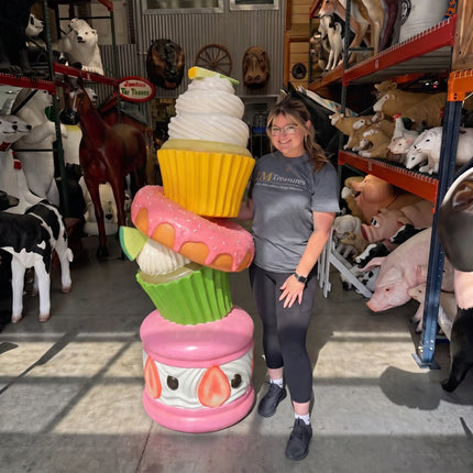 Cupcake Tower Over Sized Statue