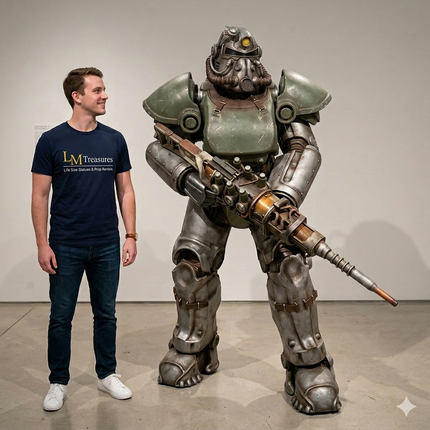 Fallout 4 T-51b Power Armor 1:1 Life Size Statue LM Treasures