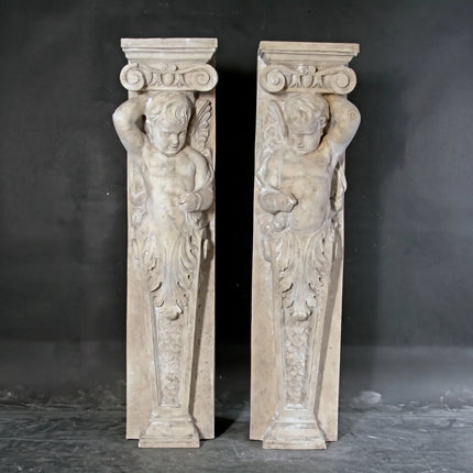 Cherub Column Set Life Size Statue LM Treasures - H