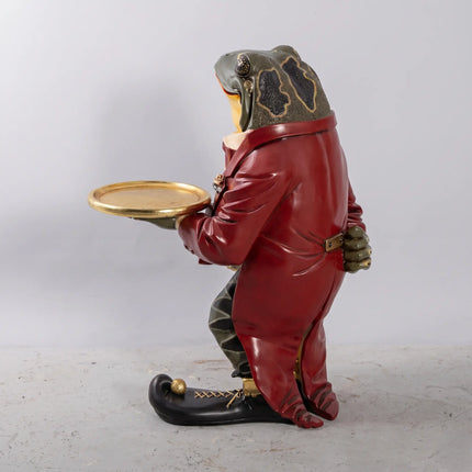 Large Frog Butler Statue