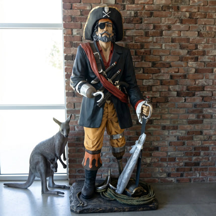Pirate Captain Hook Life Size Statue LM Treasures - A