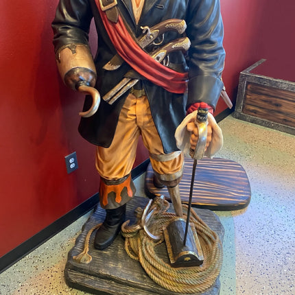 Pirate Captain Hook Life Size Statue LM Treasures - A