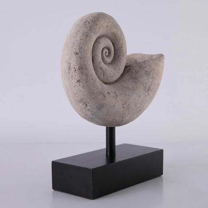 Nautilus Fossil Shell Life Size Statue