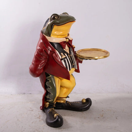 Large Frog Butler Statue