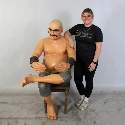 Sitting Pirate Moreno Life Size Statue LM Treasures - H