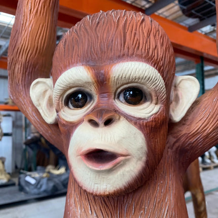 Baby Orangutan Life Size Statue LM Treasures - A