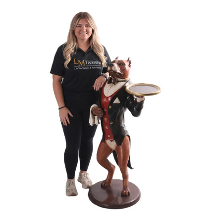 Pit Bull Butler Statue LM Treasures - H