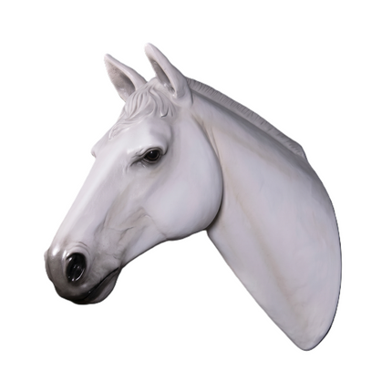 White Horse Head Statue LM Treasures - H