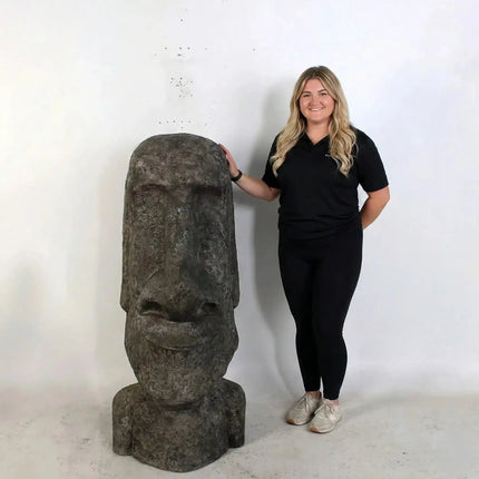 Easter Island Moai Head Bust 4ft Statue LM Treasures - H