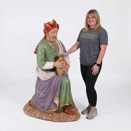 Nativity King Melchior Christmas Life Size Statue LM Treasures - H