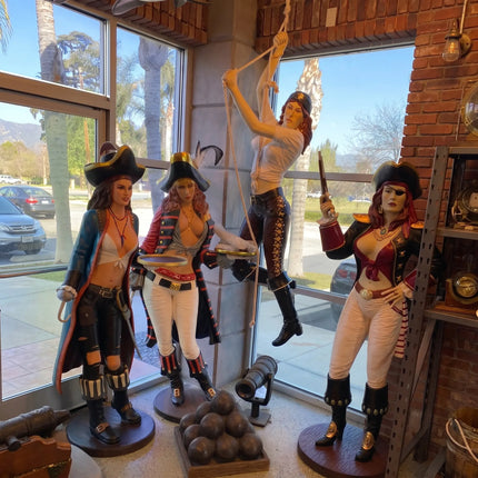 Lady Pirate Butler Life Size Statue LM Treasures - A