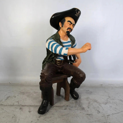 Sitting Pirate Pedro Life Size Statue LM Treasures - H