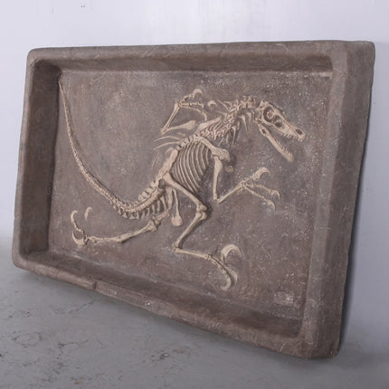 Velociraptor Dinosaur Fossil Dig Life Size Statue