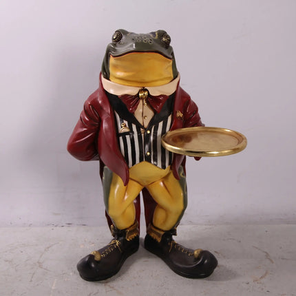 Large Frog Butler Statue