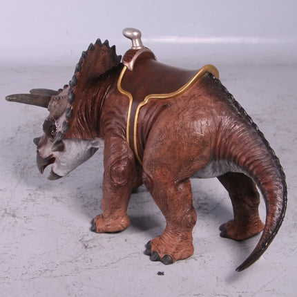Baby Triceratops Dinosaur With Saddle Statue LM Treasures - H