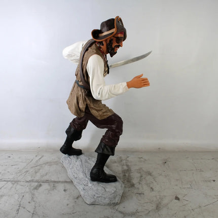Pirate Captain One Eye Life Size Statue LM Treasures - H