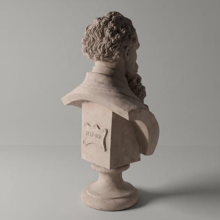 Charles Dickens Bust Life Size Statue
