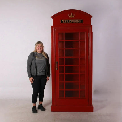 British Phone Booth Cabinet Statue