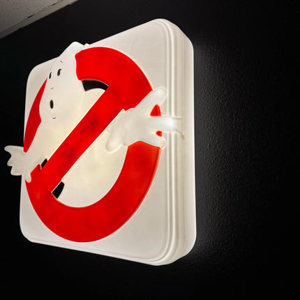 Ghostbusters Light Up No Ghost Wall Decor Sign LM Treasures - P