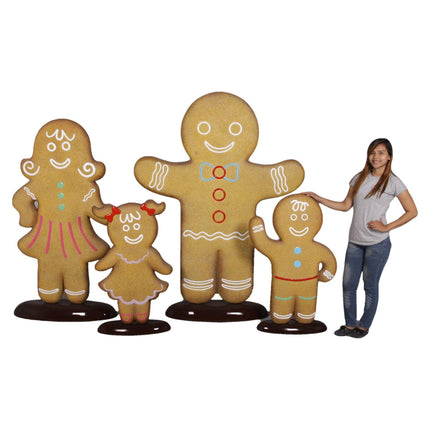 Man Gingerbread Cookie Over Sized Statue - LM Treasures 