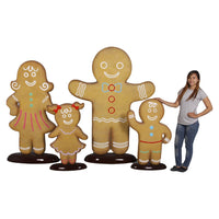 Girl Gingerbread Cookie Over Sized Statue - LM Treasures 