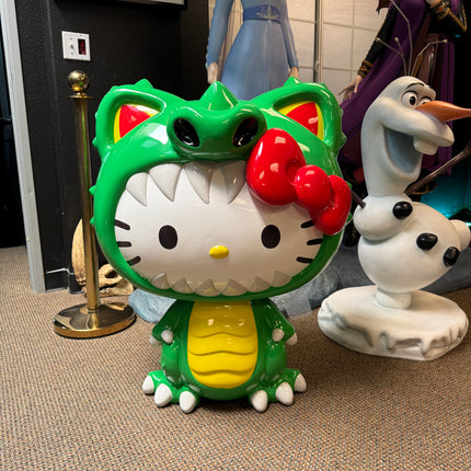 Green Dragon Hello Kitty Life Size Statue