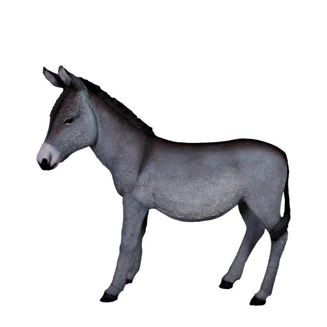 Gray Donkey No Basket Life Size Statue LM Treasures - H