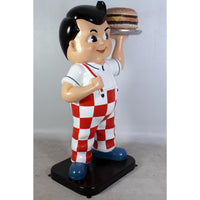 Boy Holding Hamburger Life Size Statue - LM Treasures 