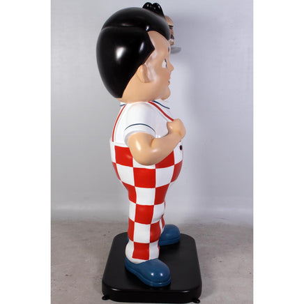 Boy Holding Hamburger Life Size Statue - LM Treasures 