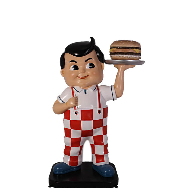 Boy Holding Hamburger Life Size Statue LM Treasures - H